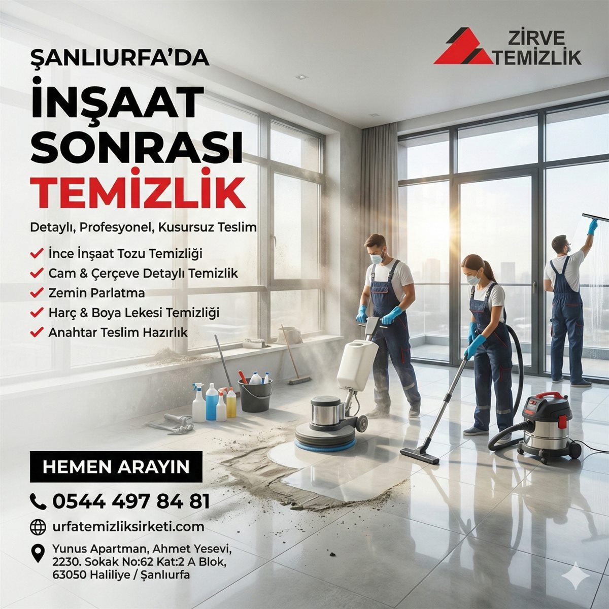 Şanlıurfa İnşaat Sonrası Temizlikte Kontrol Listesi